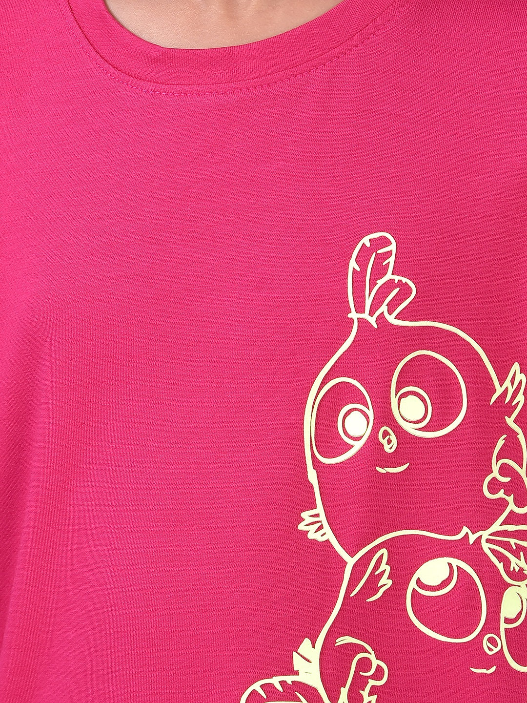Pink Graphic Print T-Shirt