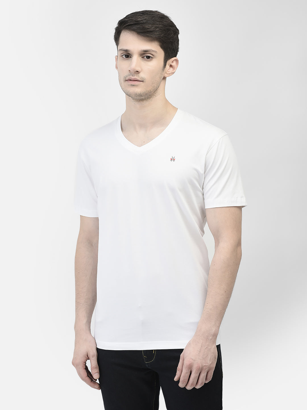 White V-Neck T-Shirt
