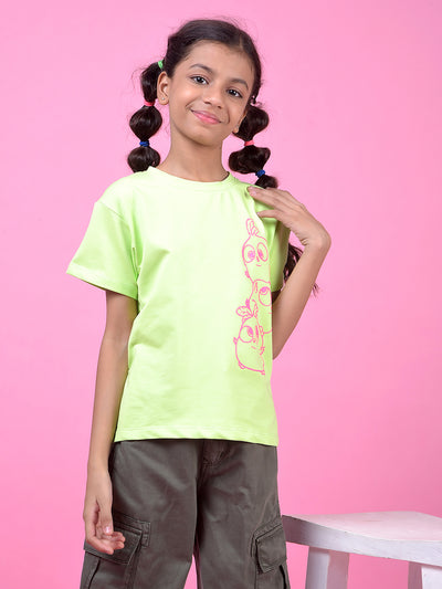 Green Graphic Print T-Shirt
