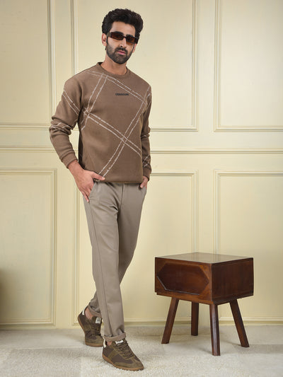 Urban Brown Graphic Sweatshirt