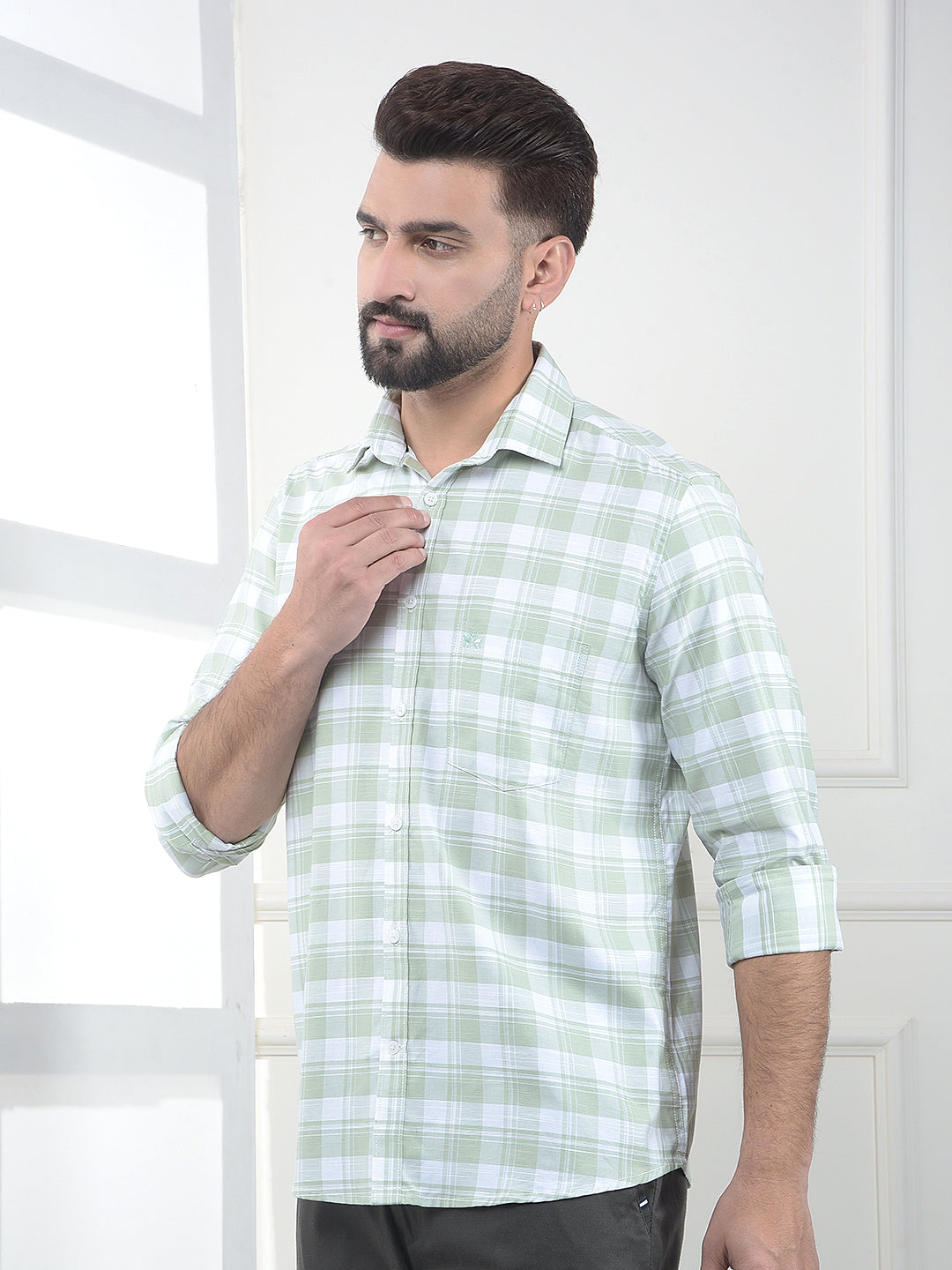 Limeade Green Checked Shirt