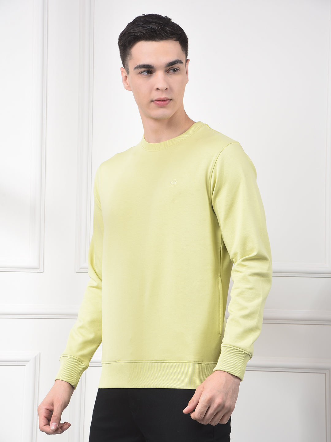 Green Typographic Print Sweatshirt