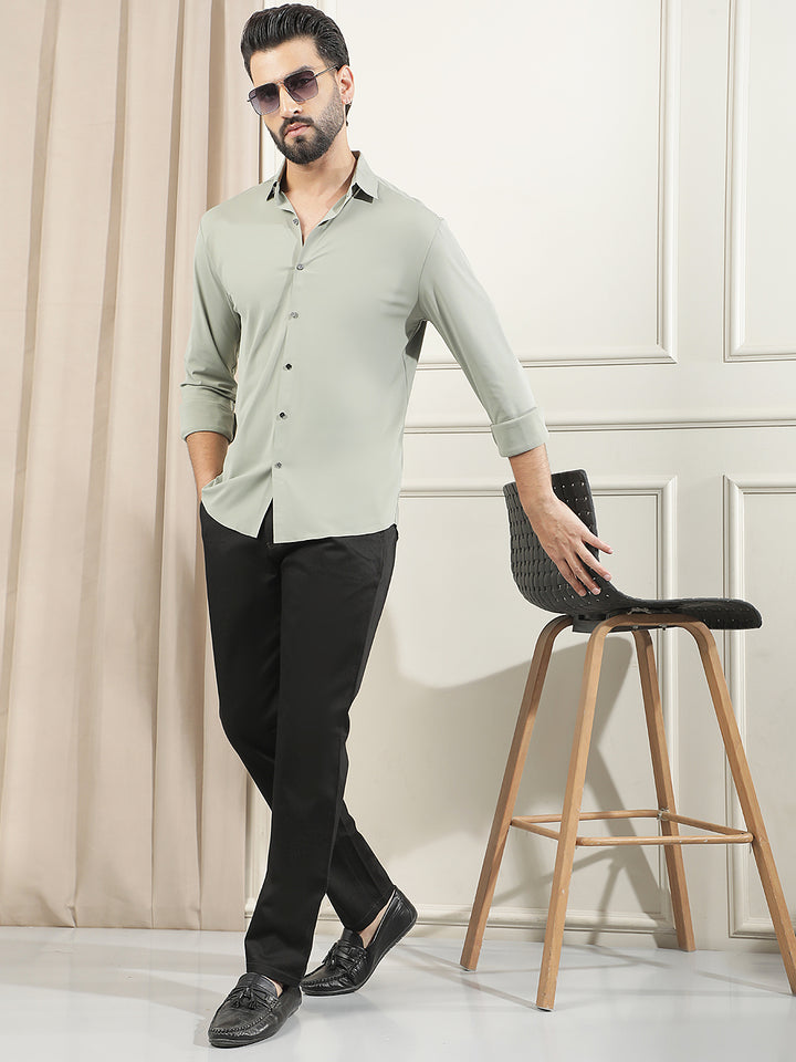 Relaxed Sage Green Shirt