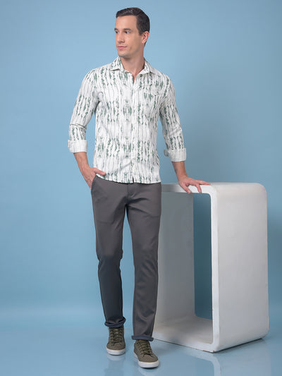 Green Printed Shirt