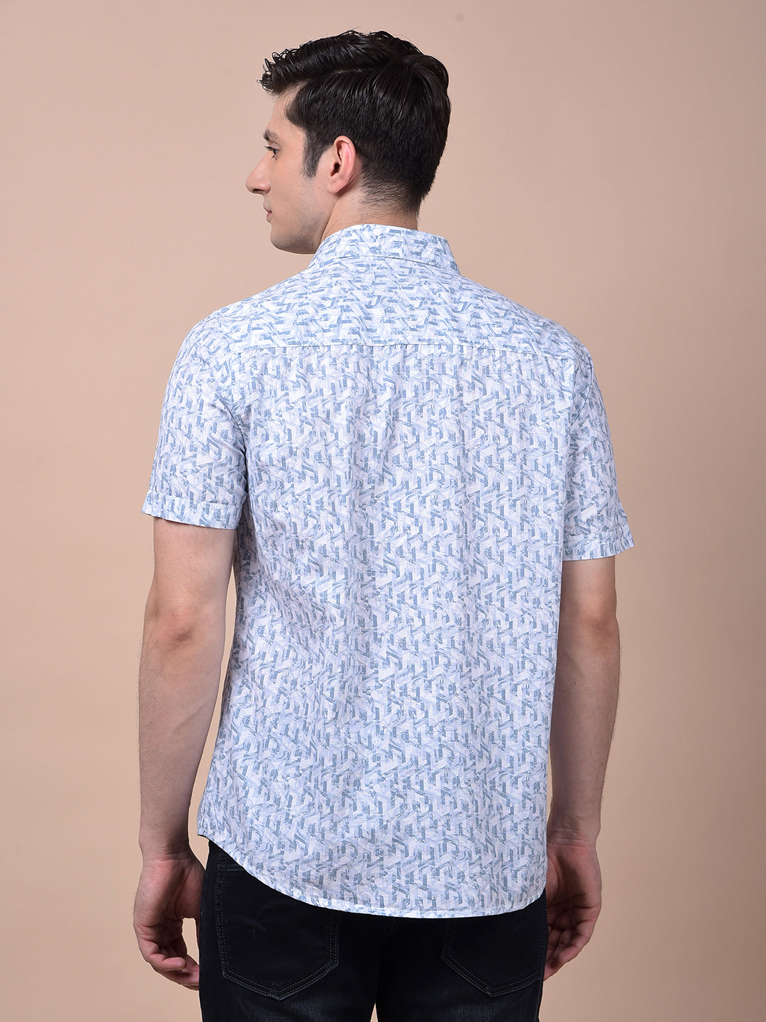 Chic Blue Printed Shirt