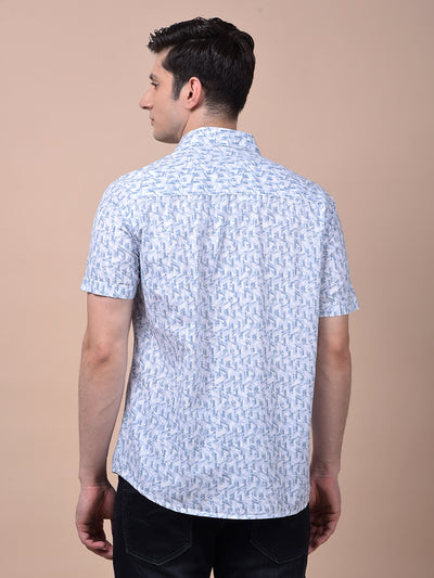 Chic Blue Printed Shirt
