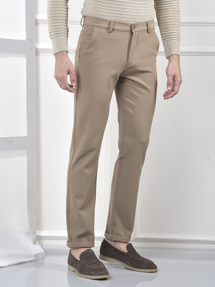 Khaki Korean Fit Trousers