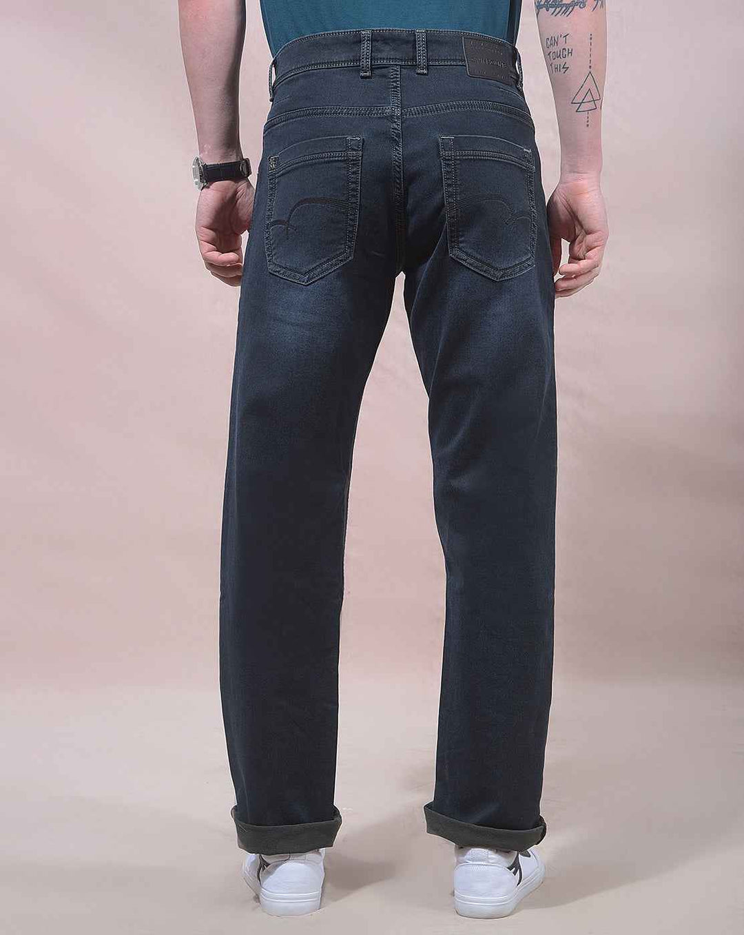 Sleek Dark Blue Jeans