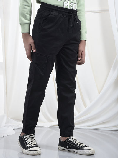 Black Utility Pocket Joggers