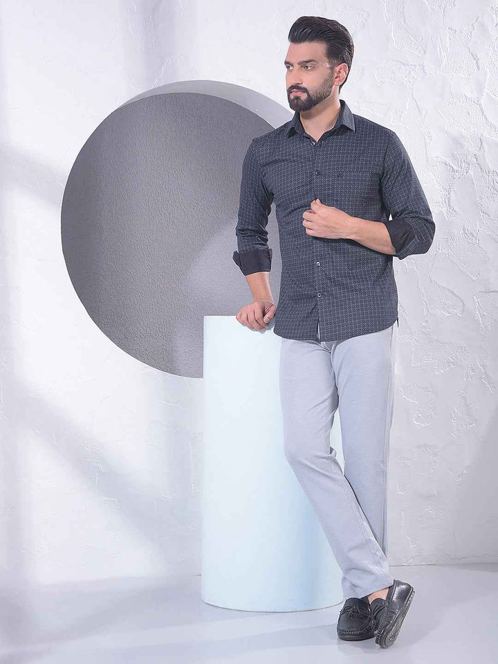 Black Graphic Print Shirt