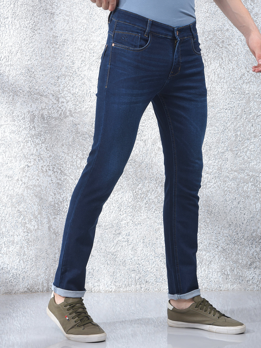 Versatile Blue Denim Jeans-Men Jeans-Crimsoune Club