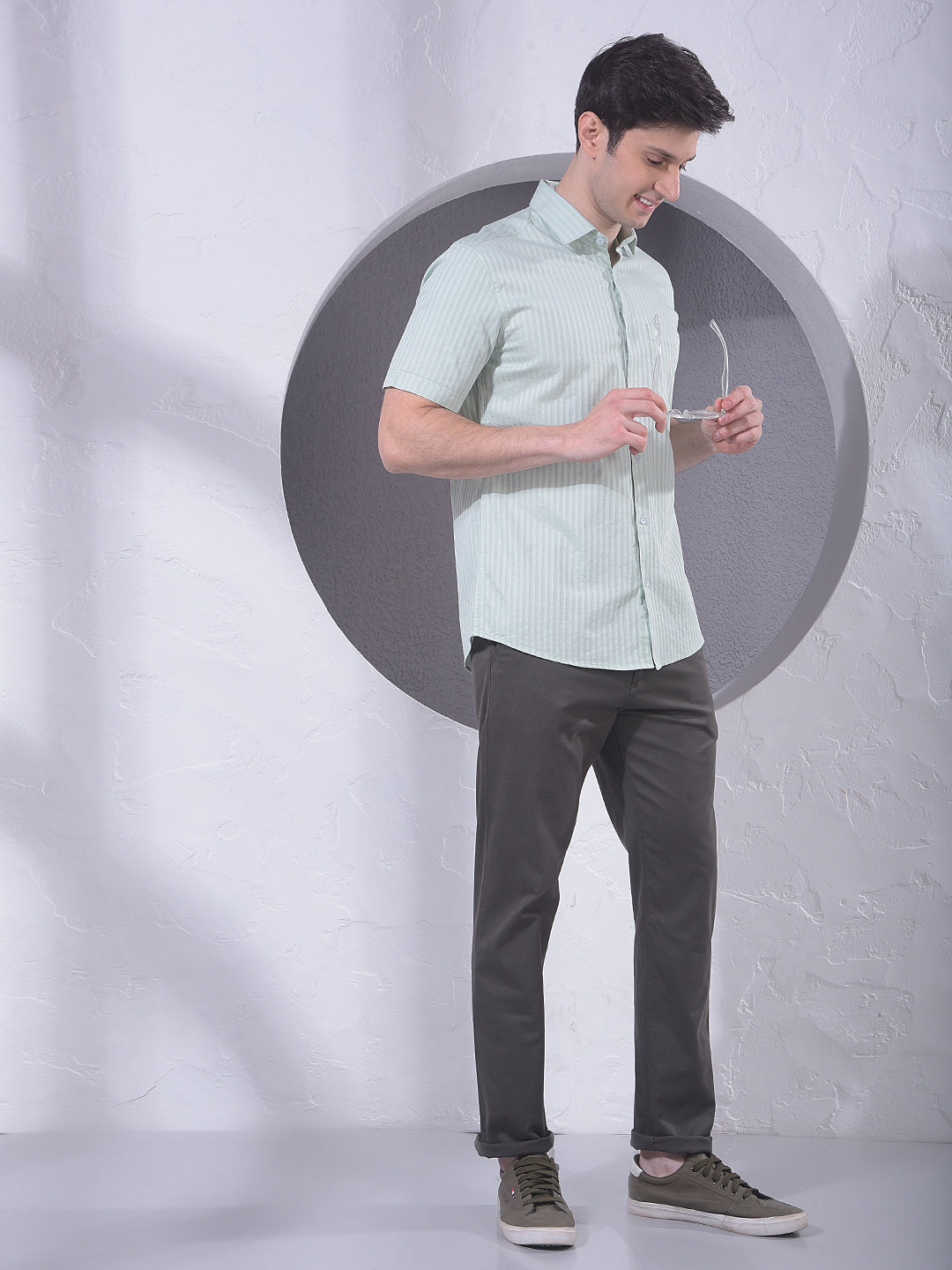 Smart Olive Trousers