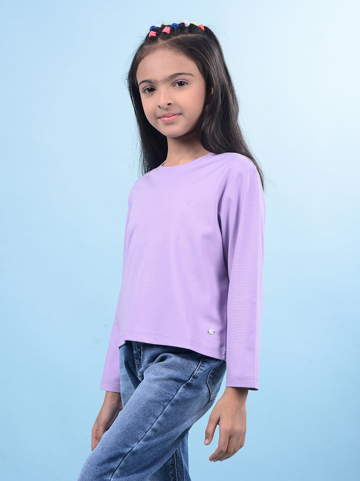 Blue T-Shirt-Girls T-Shirts-Crimsoune Club