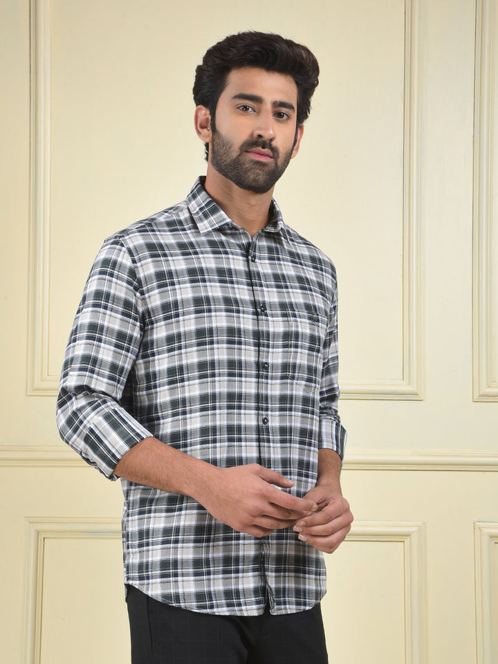 Heritage Tone Green Checked Shirt