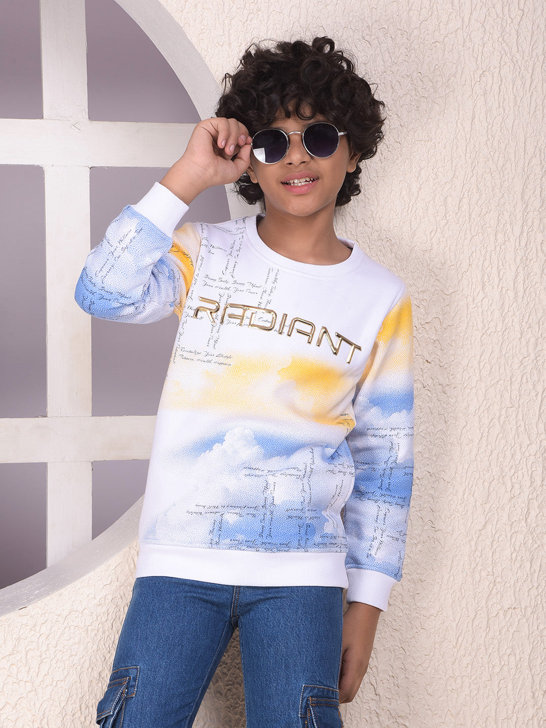 Multi-Color Abstract Print Sweatshirt