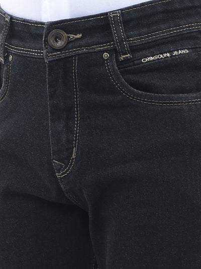 Dapper Black Straight Jeans