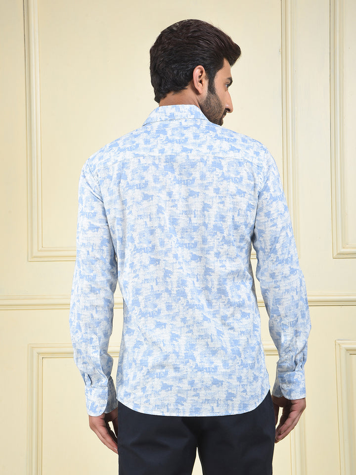 Fresh Look Blue Printed Shirt
