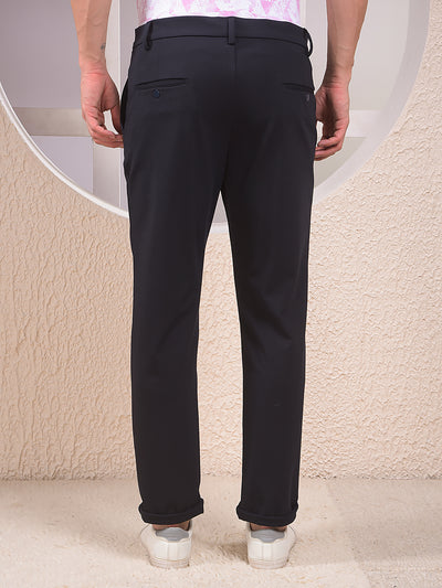 Navy Blue Elegant Trousers