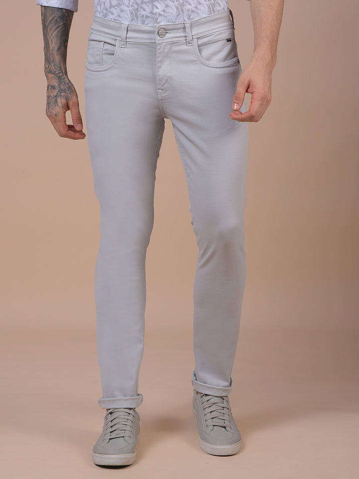 Chic Grey Jeans-Men Jeans-Crimsoune Club