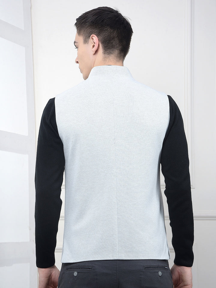Athleisure Grey Jacquard Waist Coat