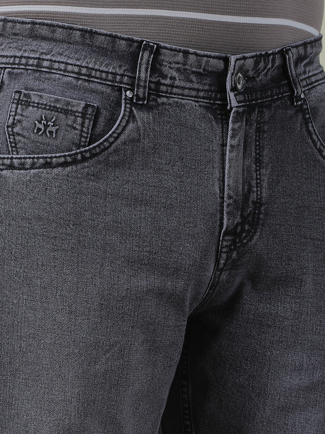 Grey 100% Cotton Baggy Jeans