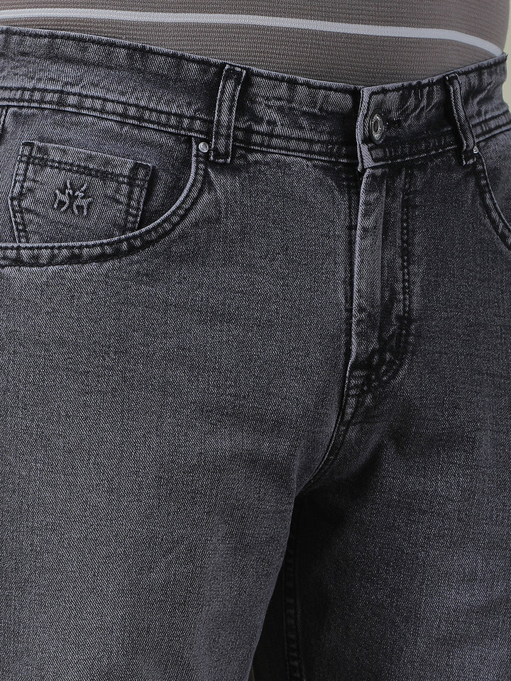 Grey 100% Cotton Baggy Jeans