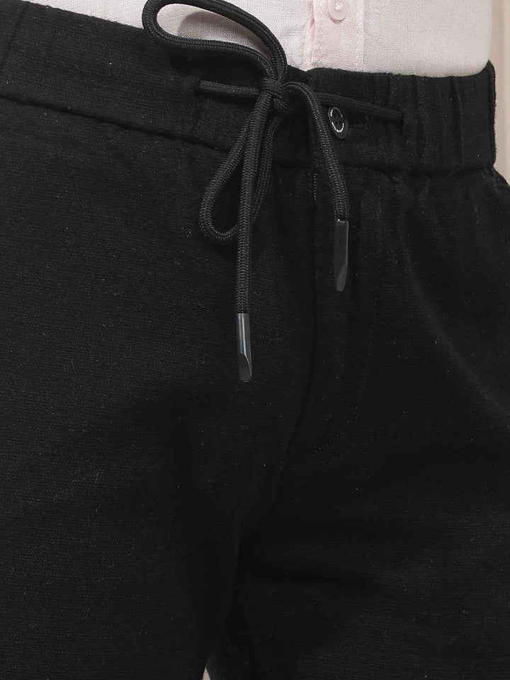 Black 100% Cotton Trousers
