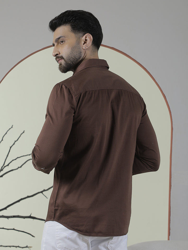 Modern Walnut Brown Shirt