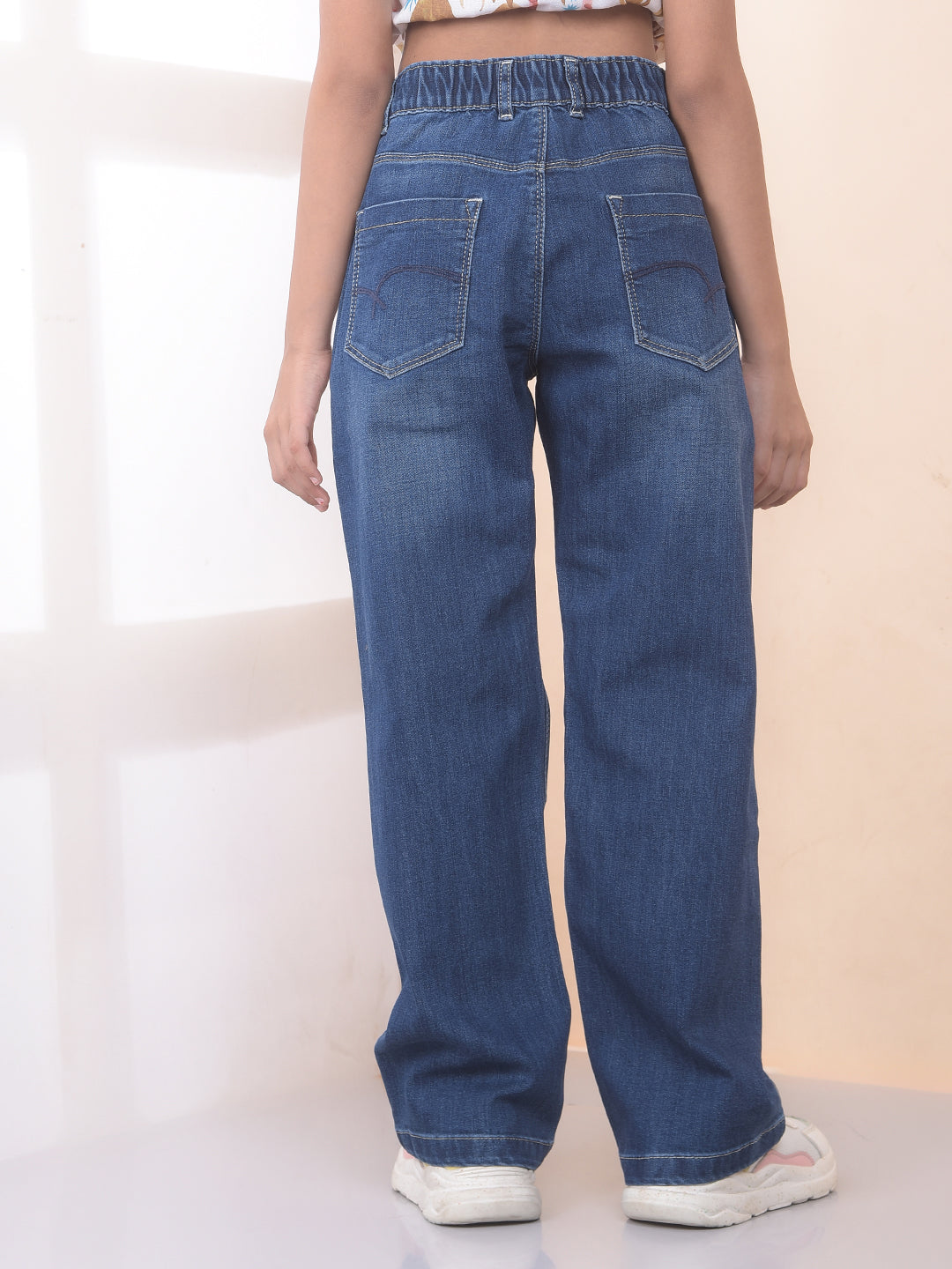 Tailored Coastal Blue Straight Jeans