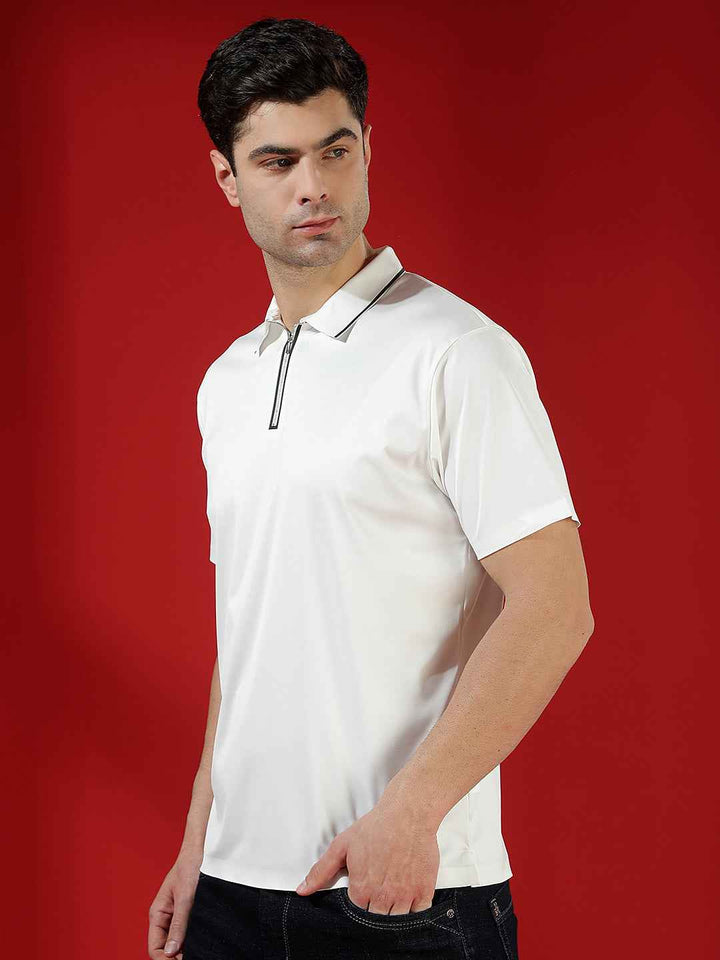 White Essential Polo T-Shirt