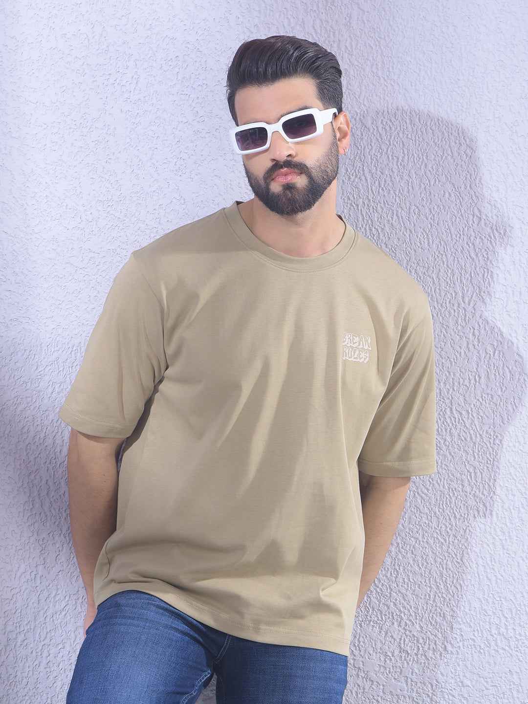 Green Graphic Print 100% Cotton Oversize T-Shirt