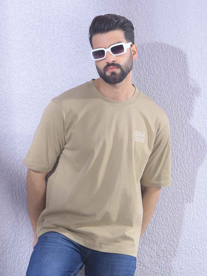 Green Graphic Print 100% Cotton Oversize T-Shirt