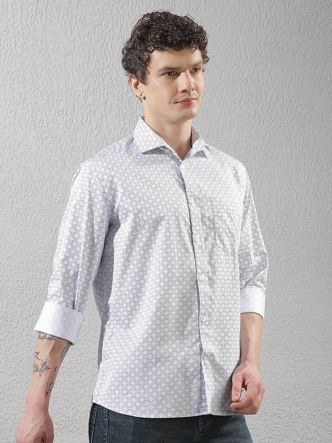White Polka Dots Shirt