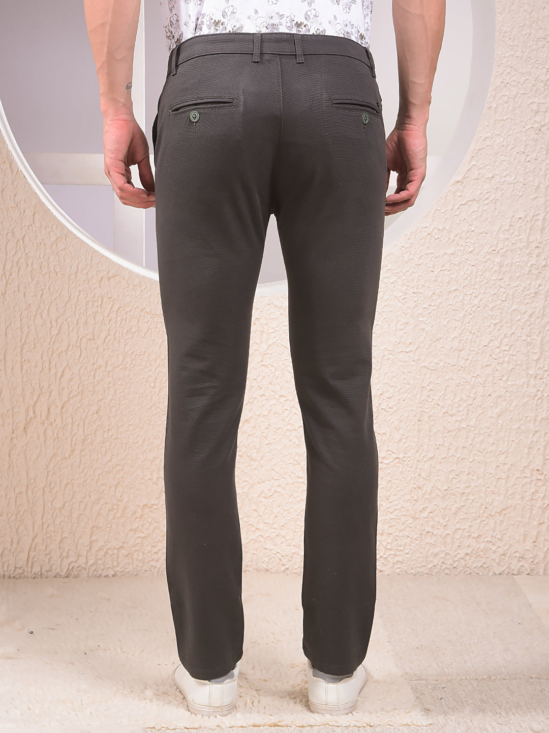 Classic Monochrome Grey Trousers