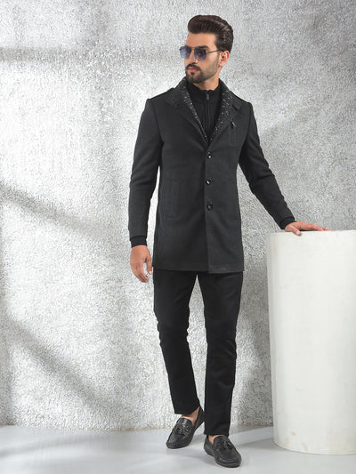 Timeless Black Classic Overcoat