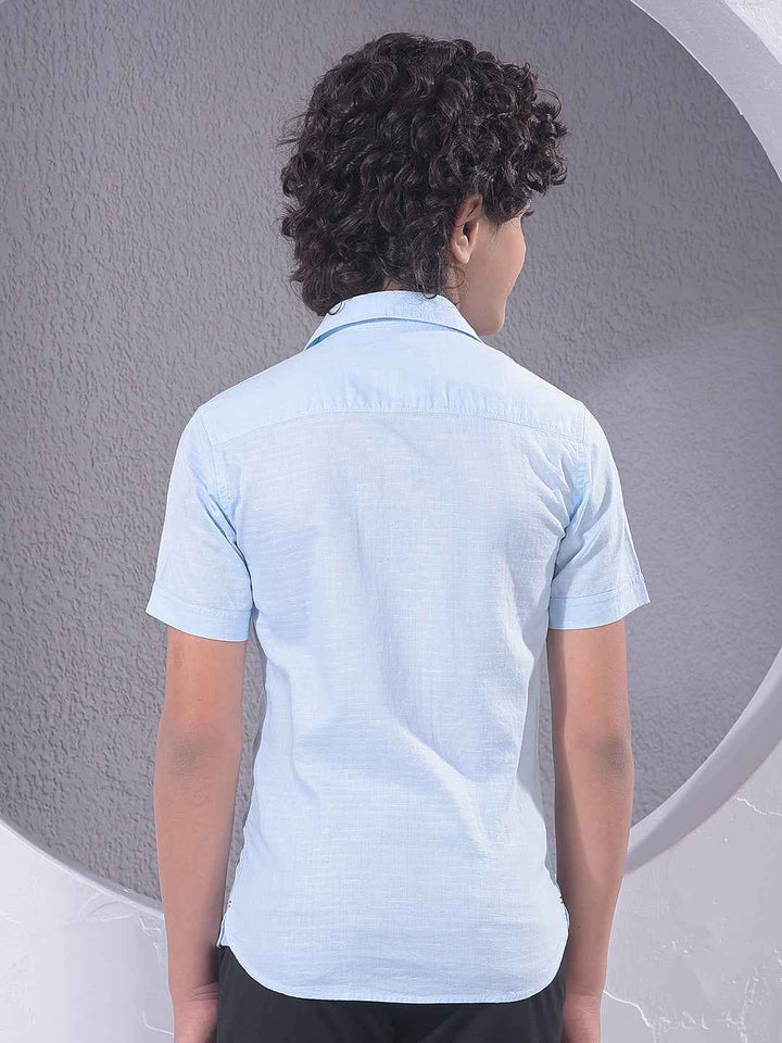 Ocean Blue Check Shirt