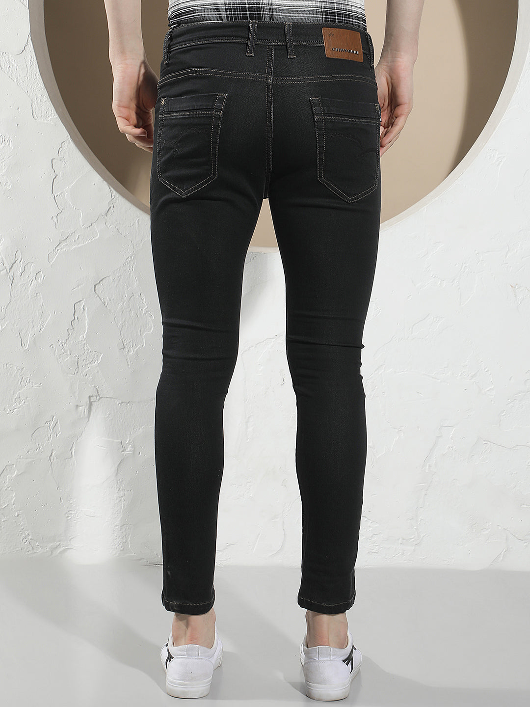 Sleek Pitch Black Skinny Jeans