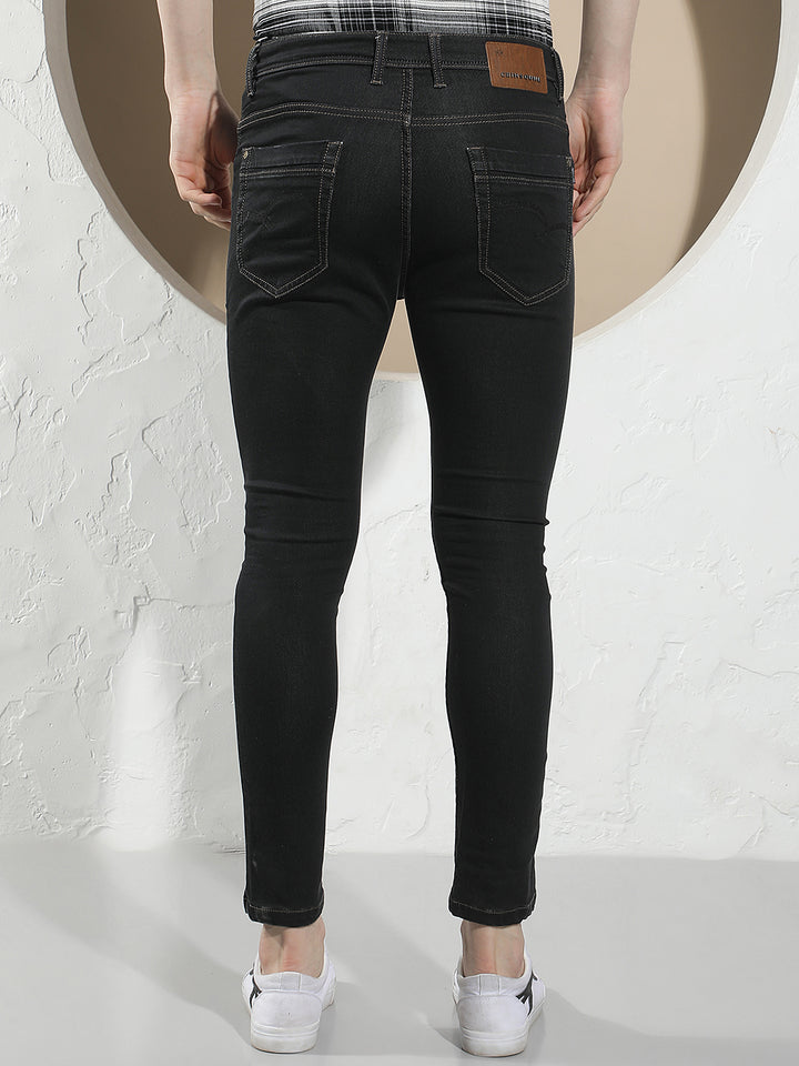 Sleek Pitch Black Skinny Jeans