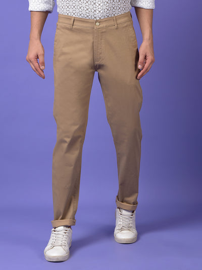 Khaki Printed Trousers