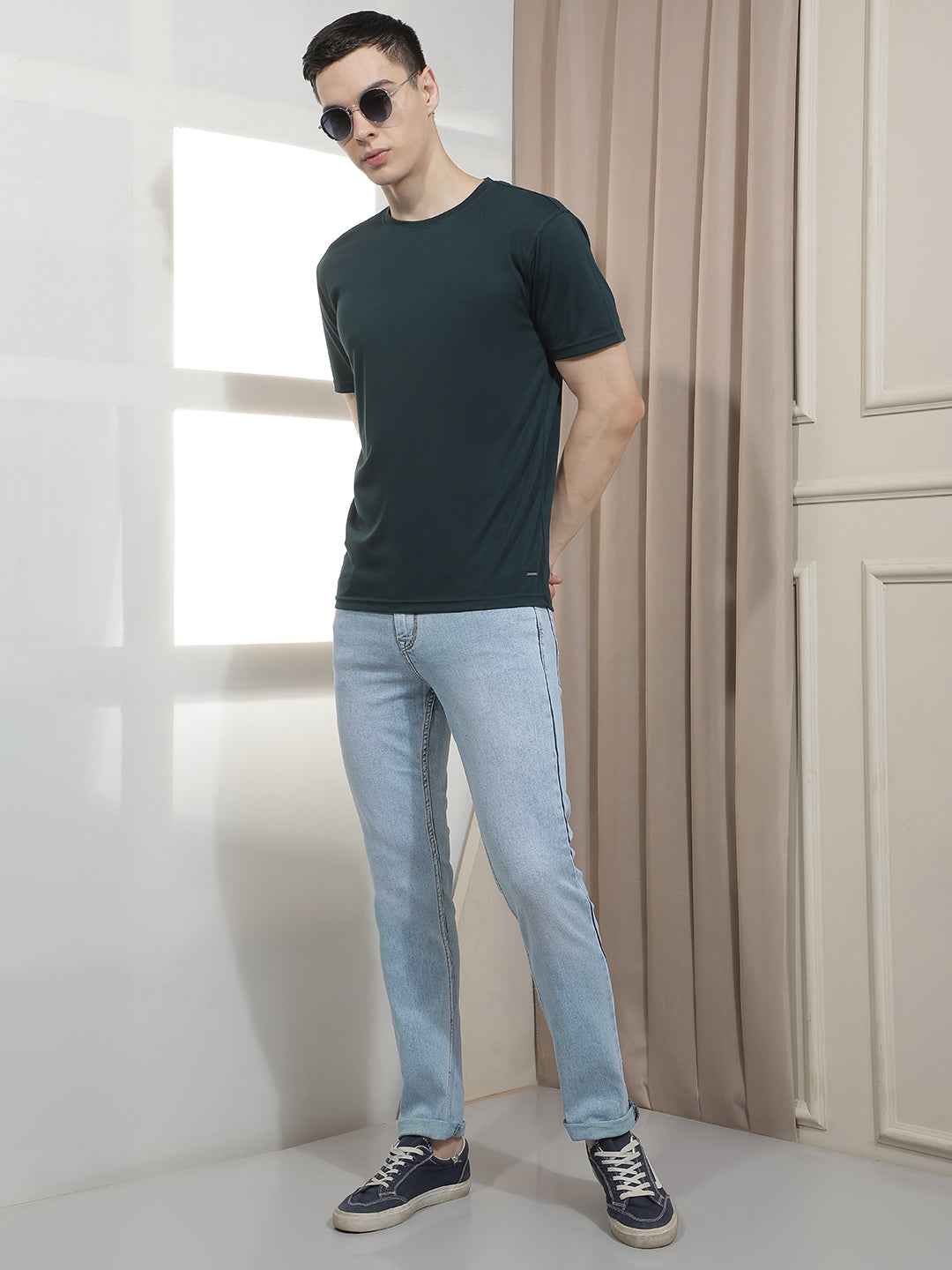 Deep Ocean Blue Basic T-Shirt