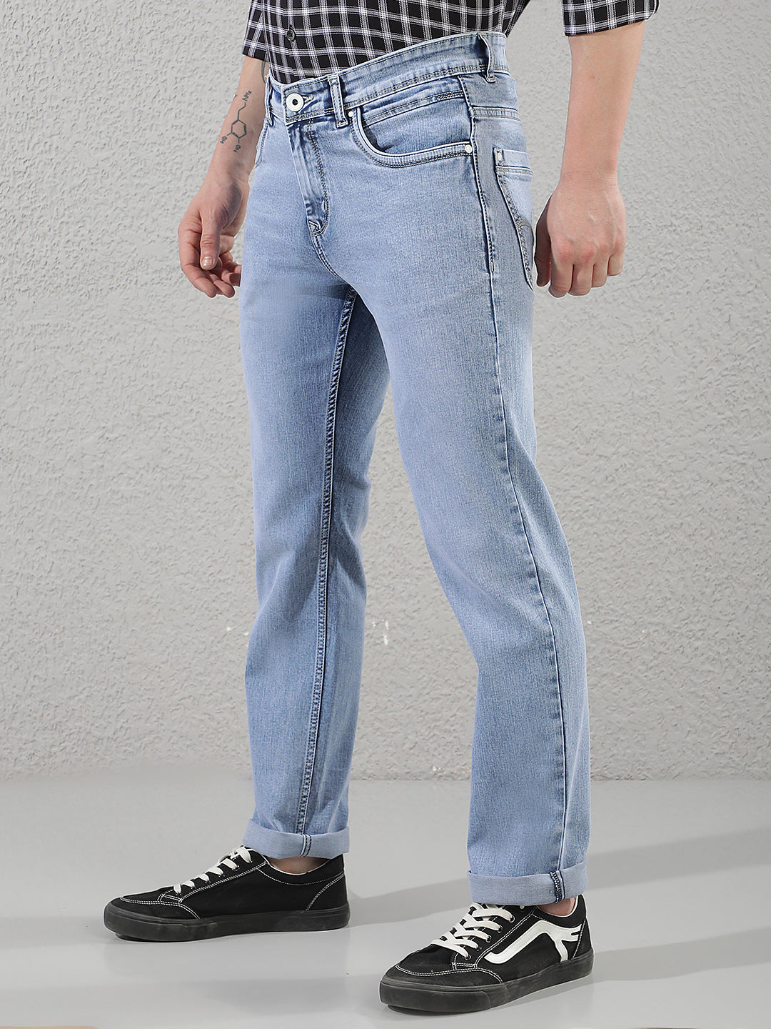 Sky Blue Straight Jeans