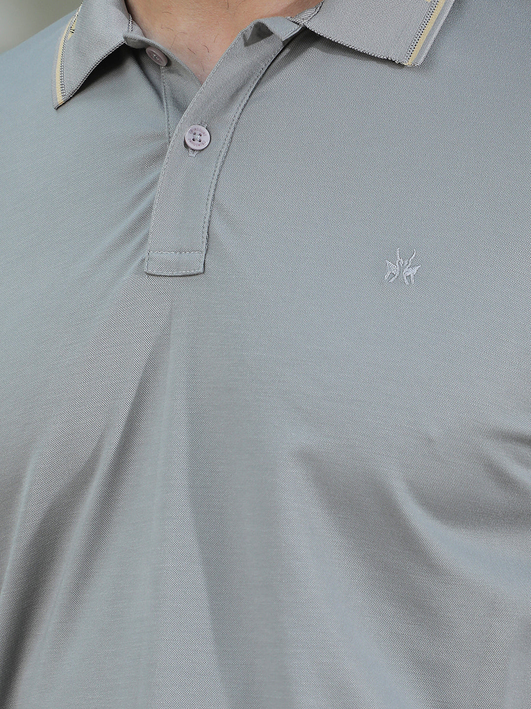 Classic Grey Casual Polo T-Shirt