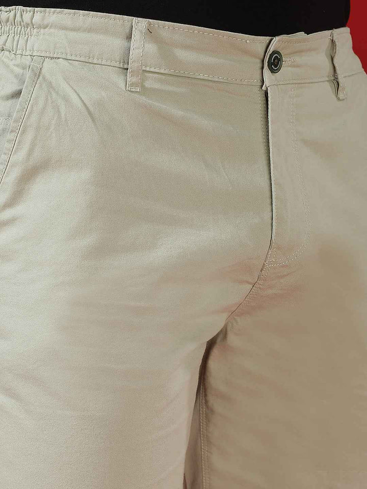 EcoMint Green Cotton Chinos Shorts