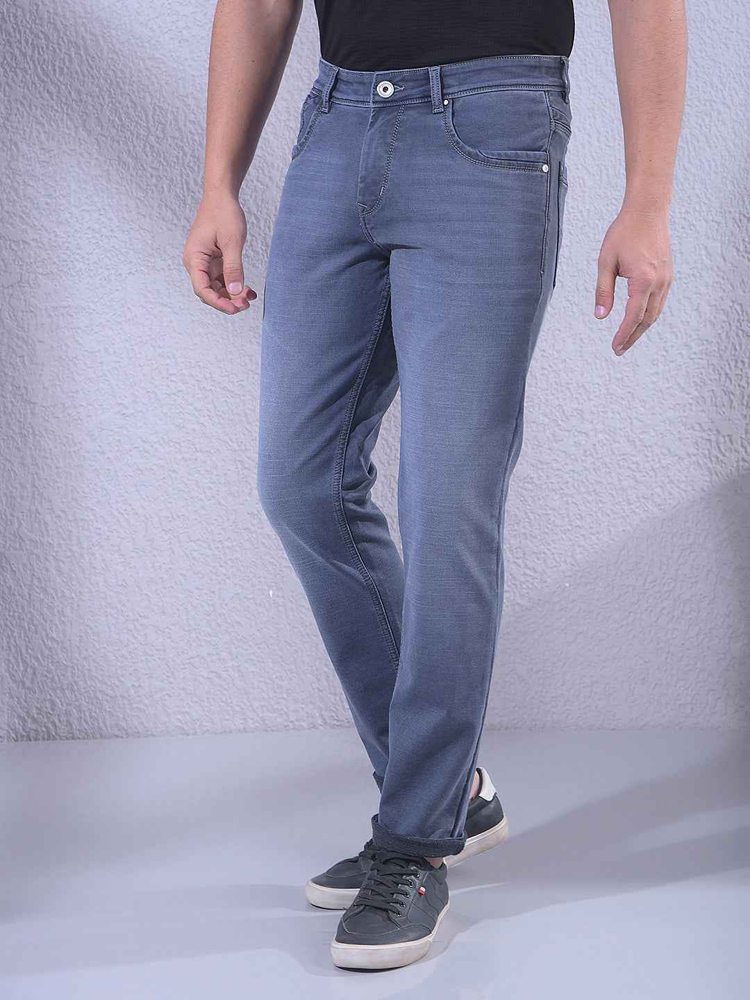 Stylish Light Blue Stretch Jeans