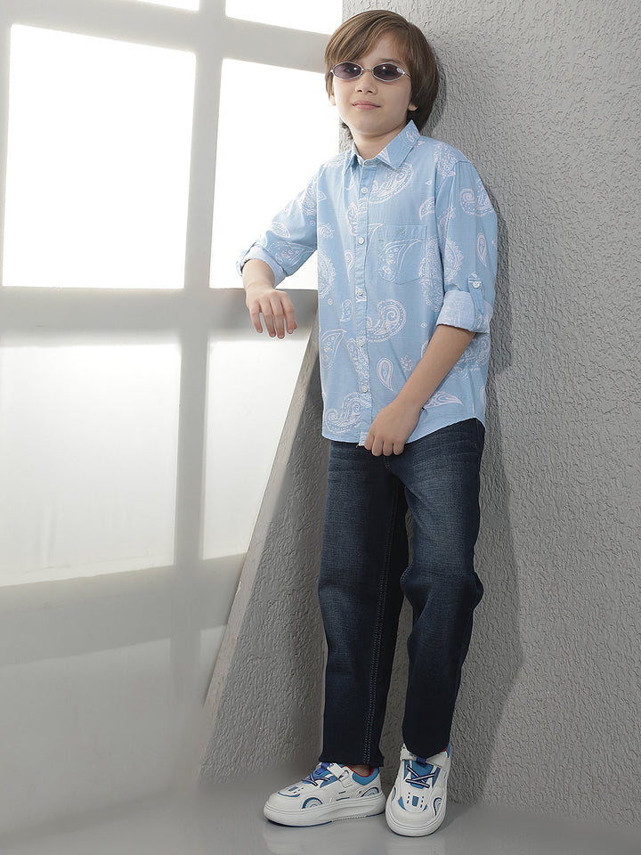Deep Ocean Blue Jeans