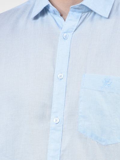 Coastal Linen Soft Blue Shirt