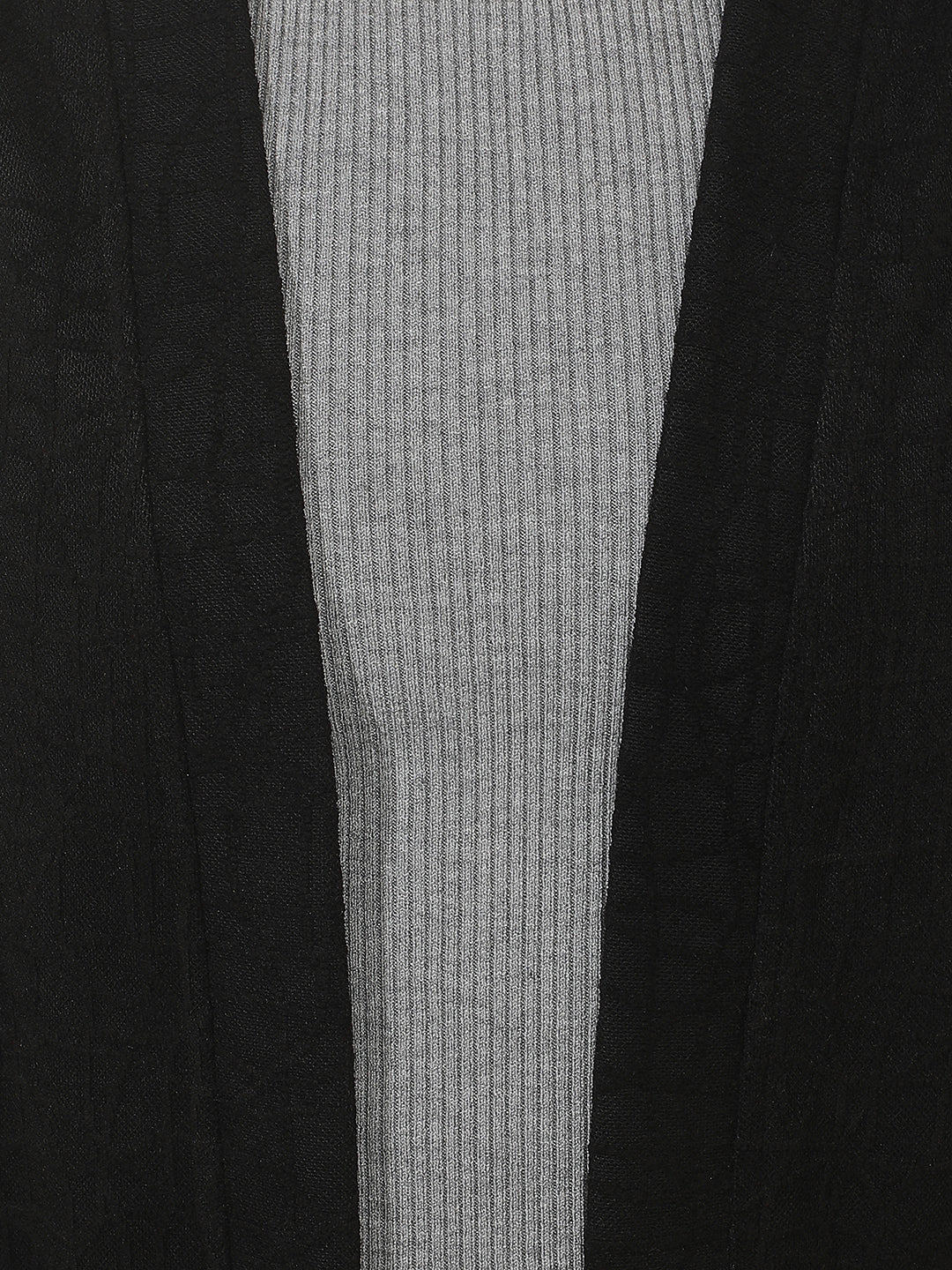 Contemporary Obsidian Black Jacquard Shrug