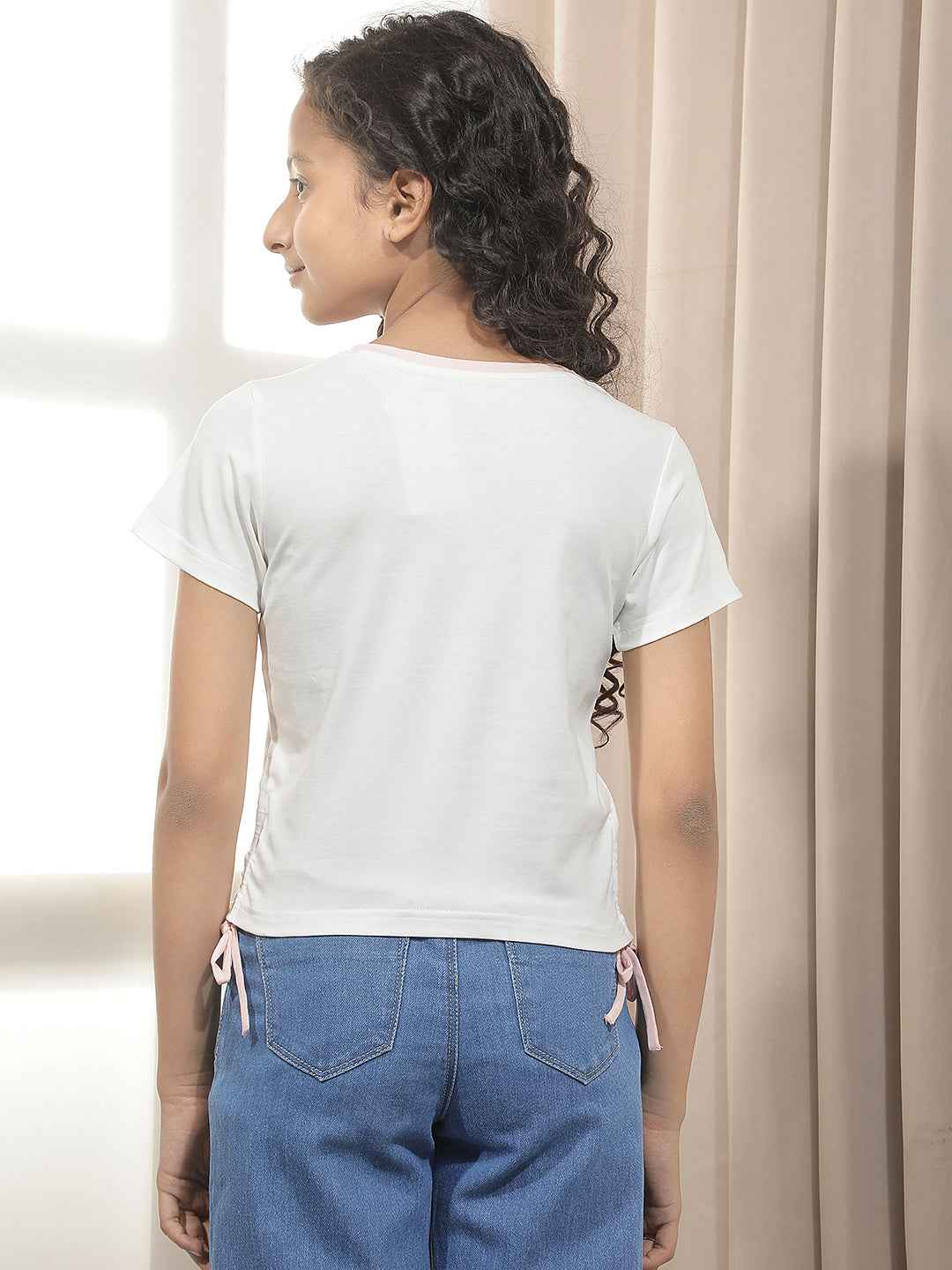 White Graphic Print T-Shirt