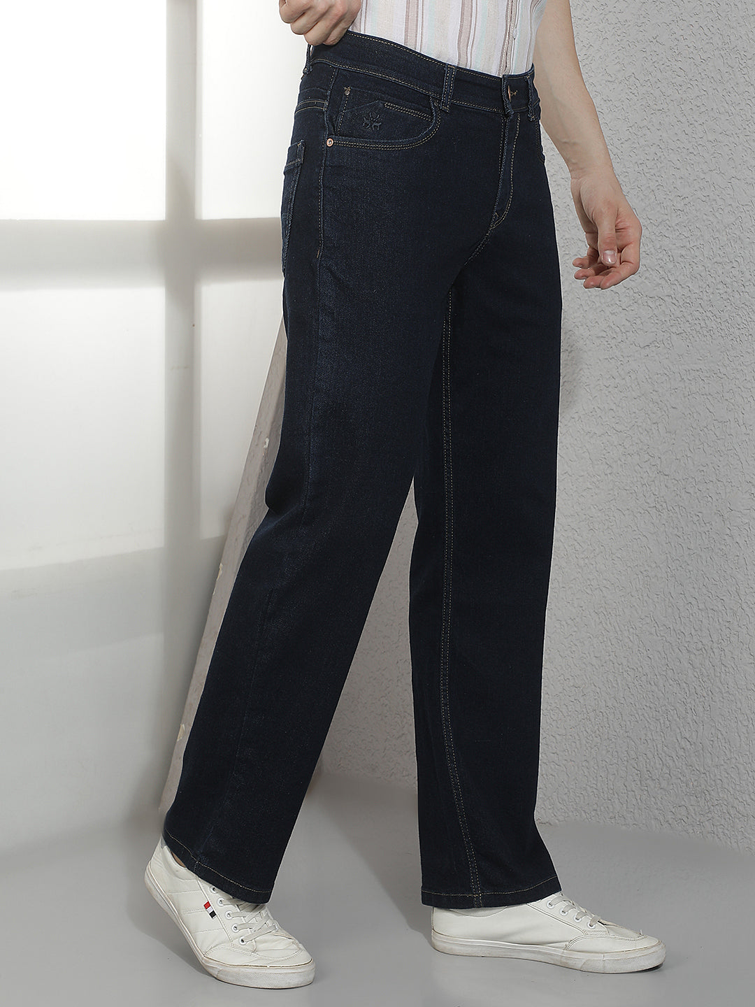 Vibrant Deep Blue Baggy Jeans