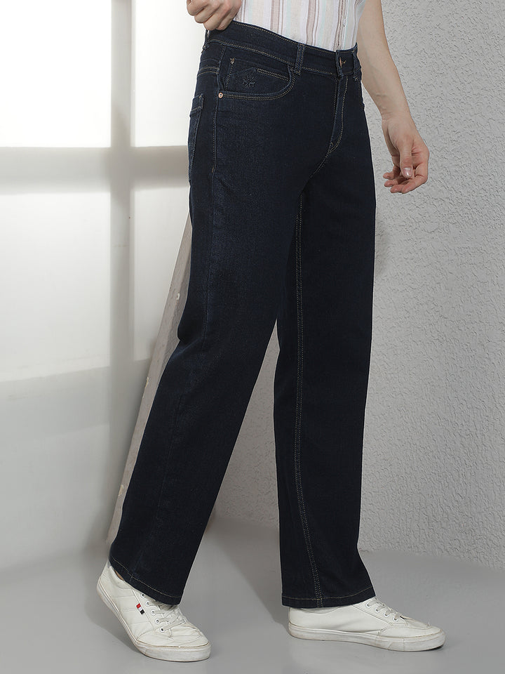 Vibrant Deep Blue Baggy Jeans